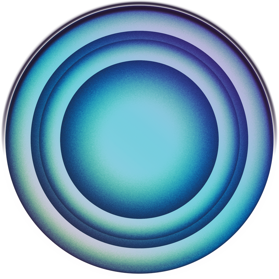 Holographic Chrome Decorative Circle