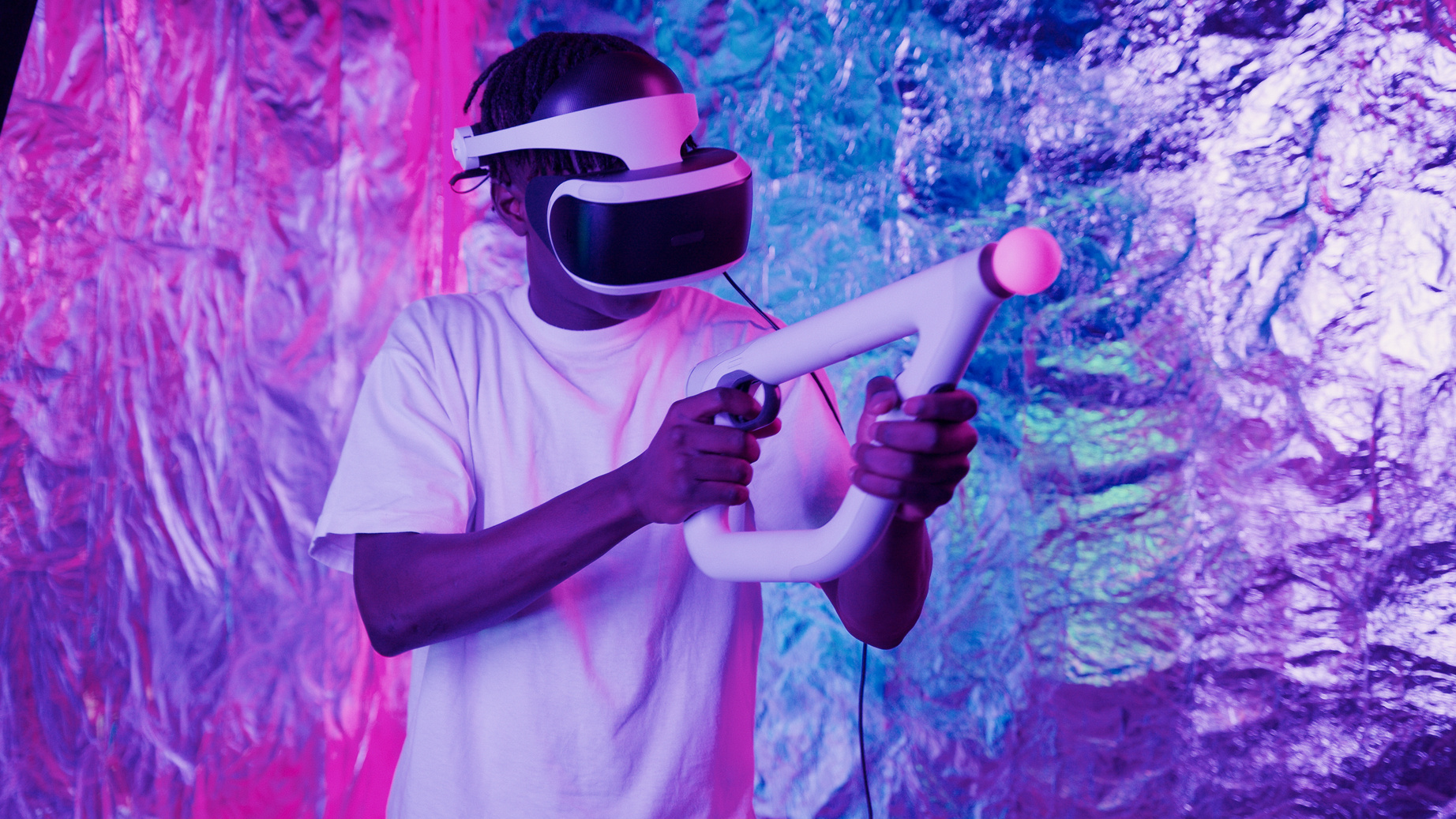 Person using Virtual Reality Goggles